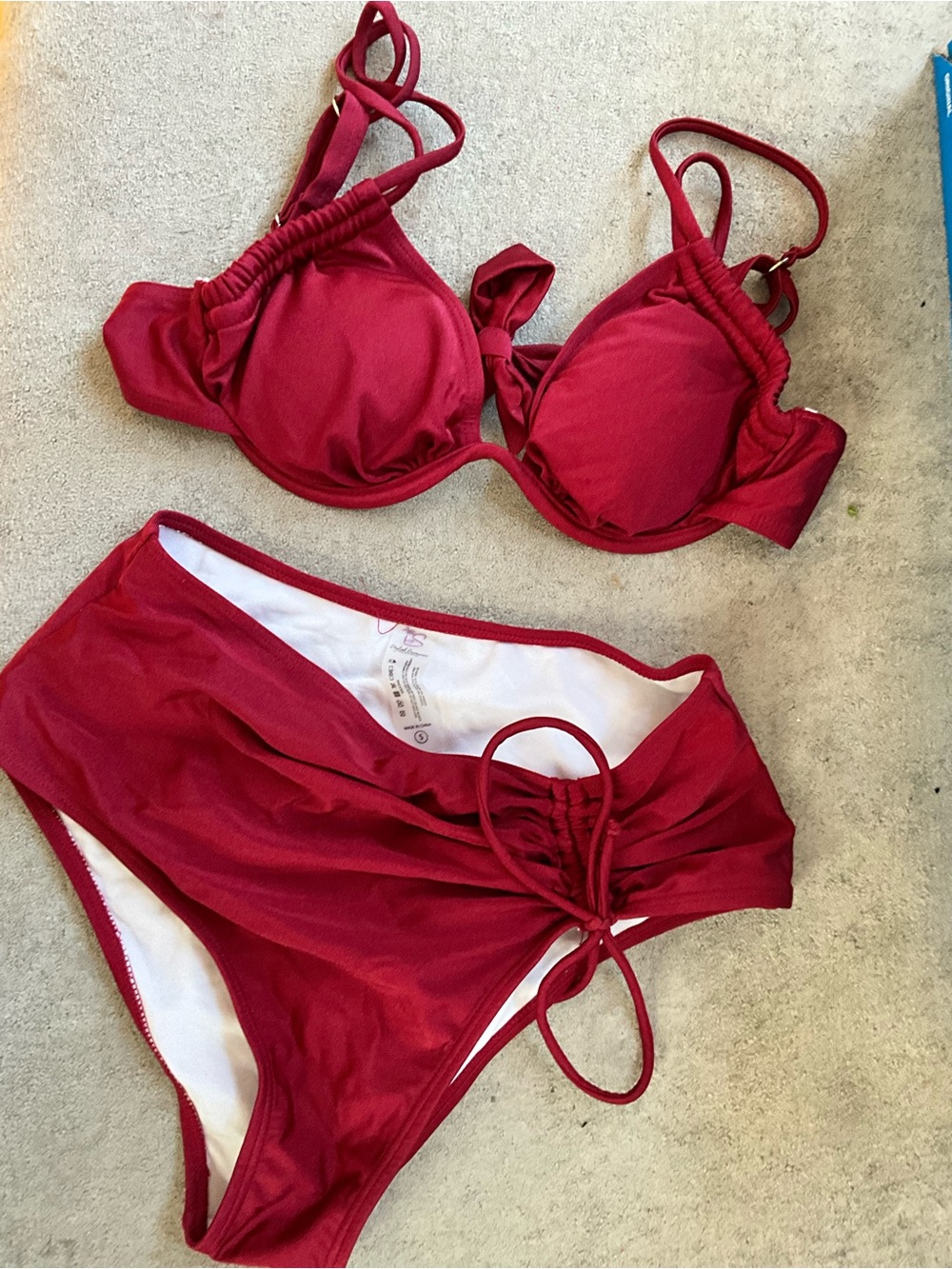 adidas Red Women's Bikini Set